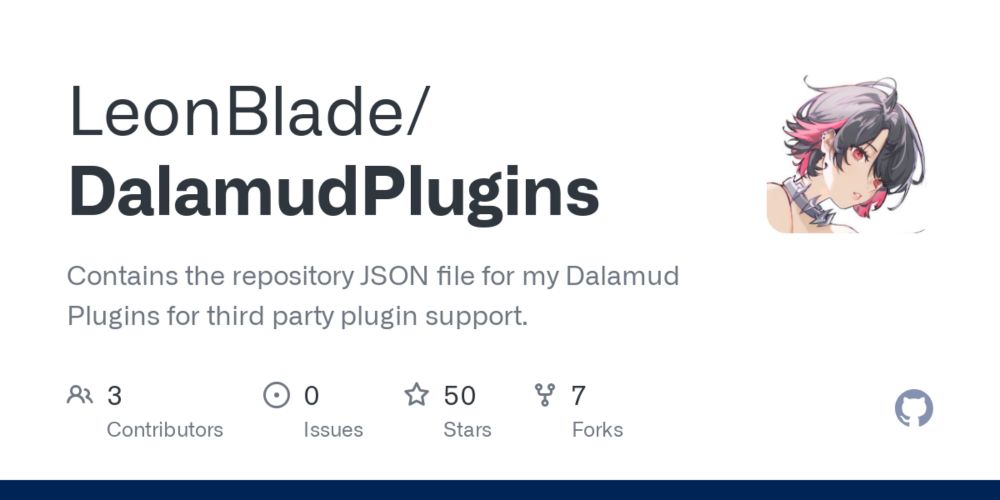 GitHub - LeonBlade/DalamudPlugins: Contains the repository JSON file for my Dalamud Plugins for third party plugin support.