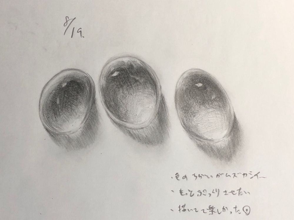 オパールのスケッチ。