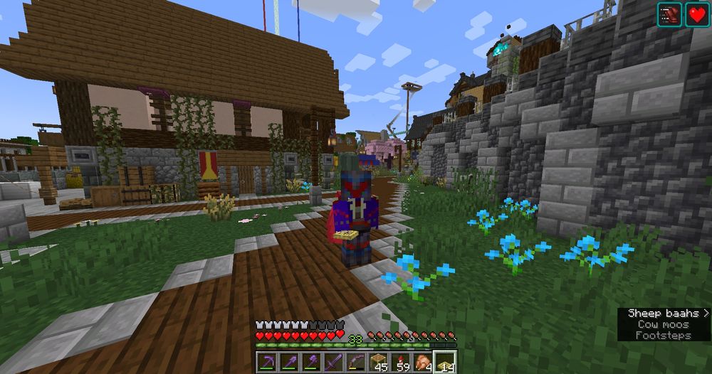 Mega_Spud standing in his Minecraft Java survival base 