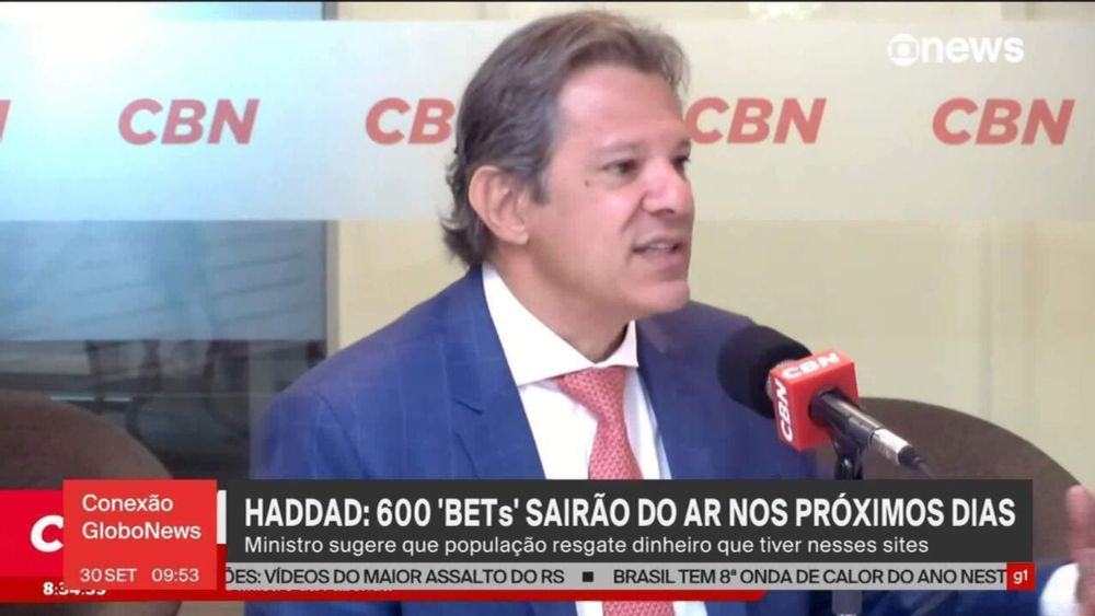 Haddad diz que 600 bets irregulares sairão do ar nos próximos dias