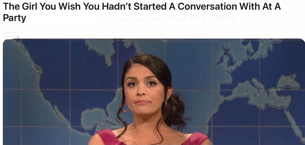 SNL The Girl You Wish You Hadn't Started a Conversation with at a Party.