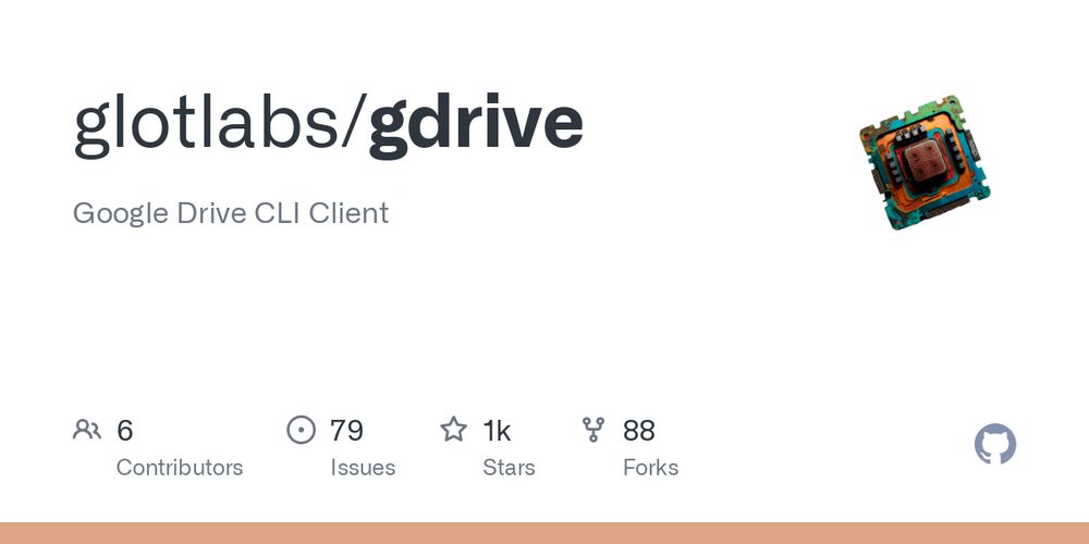 GitHub - glotlabs/gdrive: Google Drive CLI Client