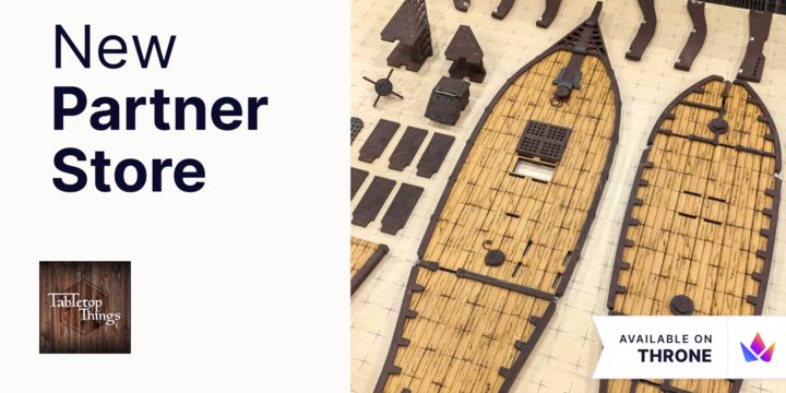 @Tabletopall is a creator and seller of laser‑cut, modular wooden accessories such as dungeon tiles, VTT loops, and ship models designed to enhance tabletop RPGs and gaming setups!
Add to your wishlist: https://throne.com/products/US/brand/16176