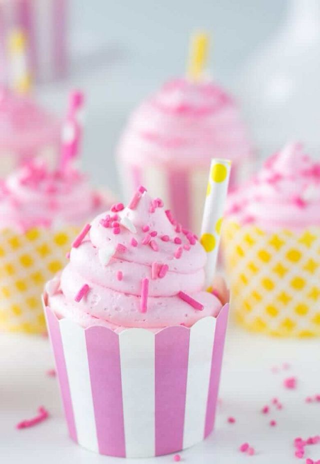 Pink Cupcakes (Probably pink lemonade or strawberry flavor)