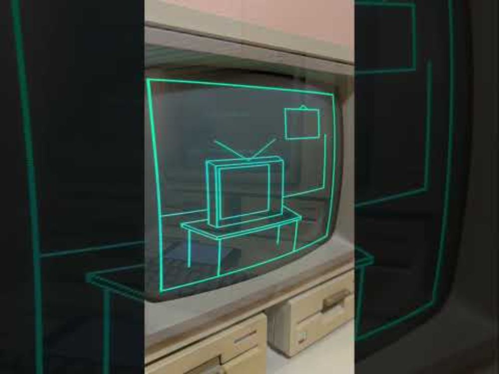 The Original Apple-Vision: 1978 apple II integer BASIC program by Bob Bishop #retrocomputing #asmr