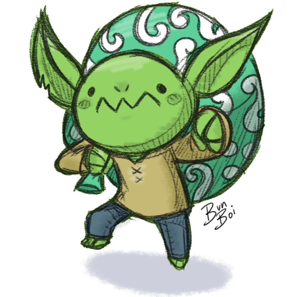 a sneaky goblin with a sack full of spoils