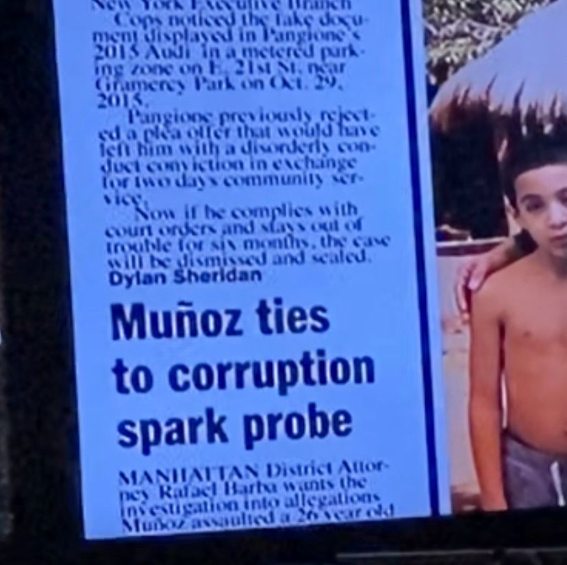 Screenshot of a newspaper clipping used in Law & Order SVU