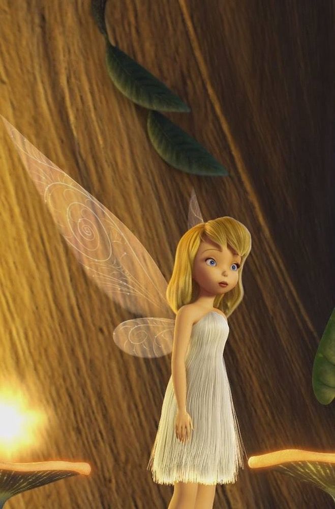 Tinker Bell white dandelion dress 