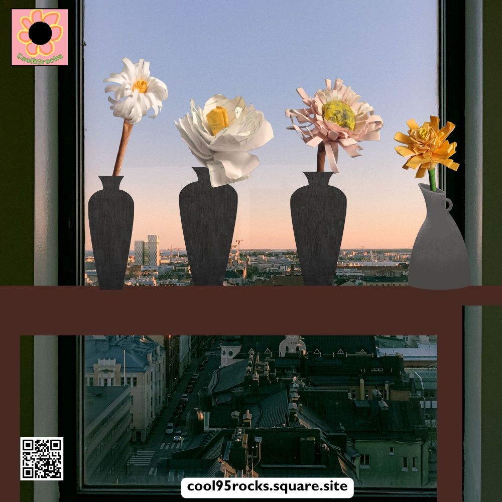 Handcrafted paper flowers for the mind. Made by Cool95rocks 