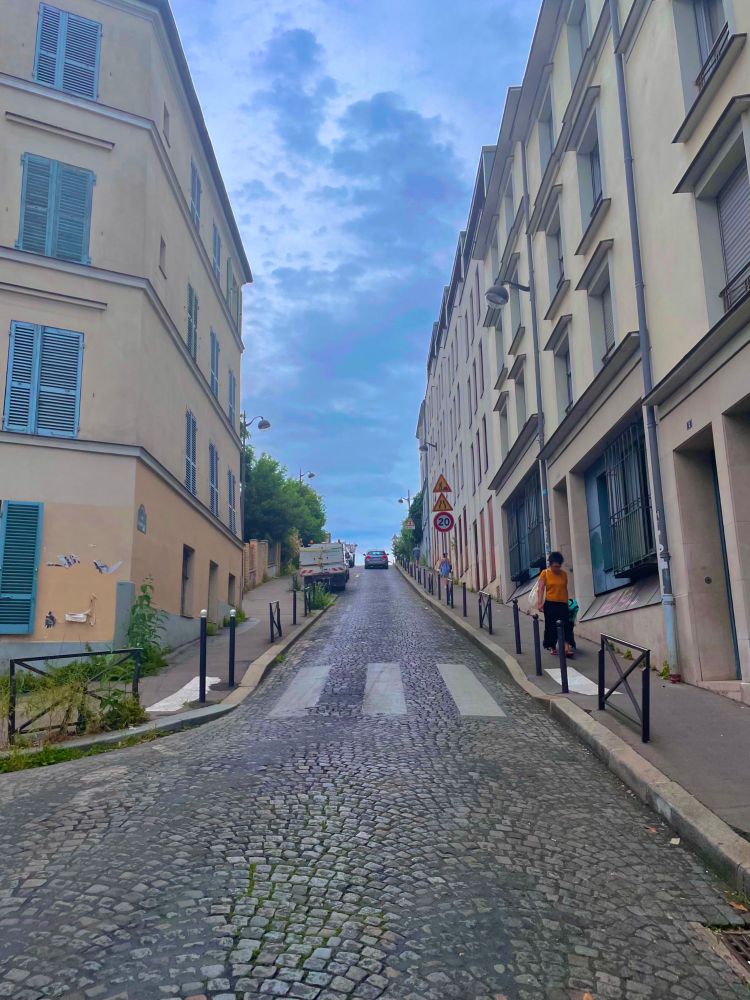 Rue Gasnier-Guy à Paris, rue la plus pentue de Paris avec 17,5%...