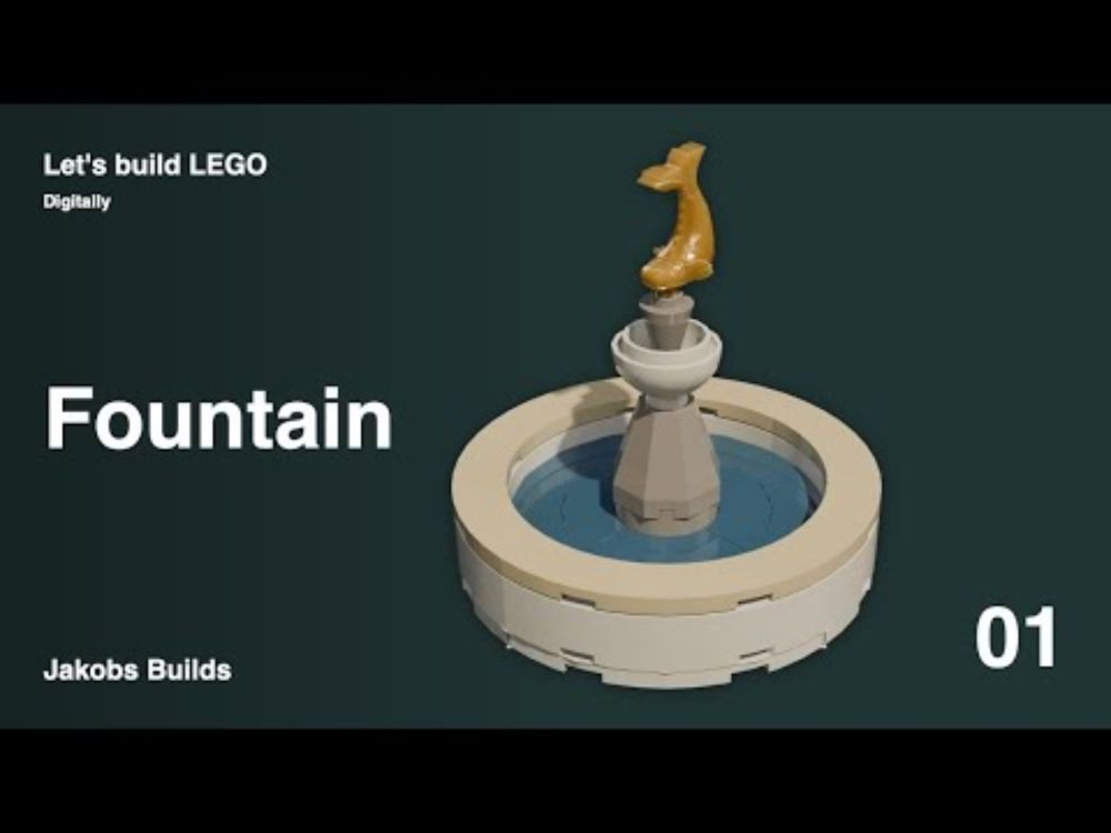 Let's build a LEGO fountain