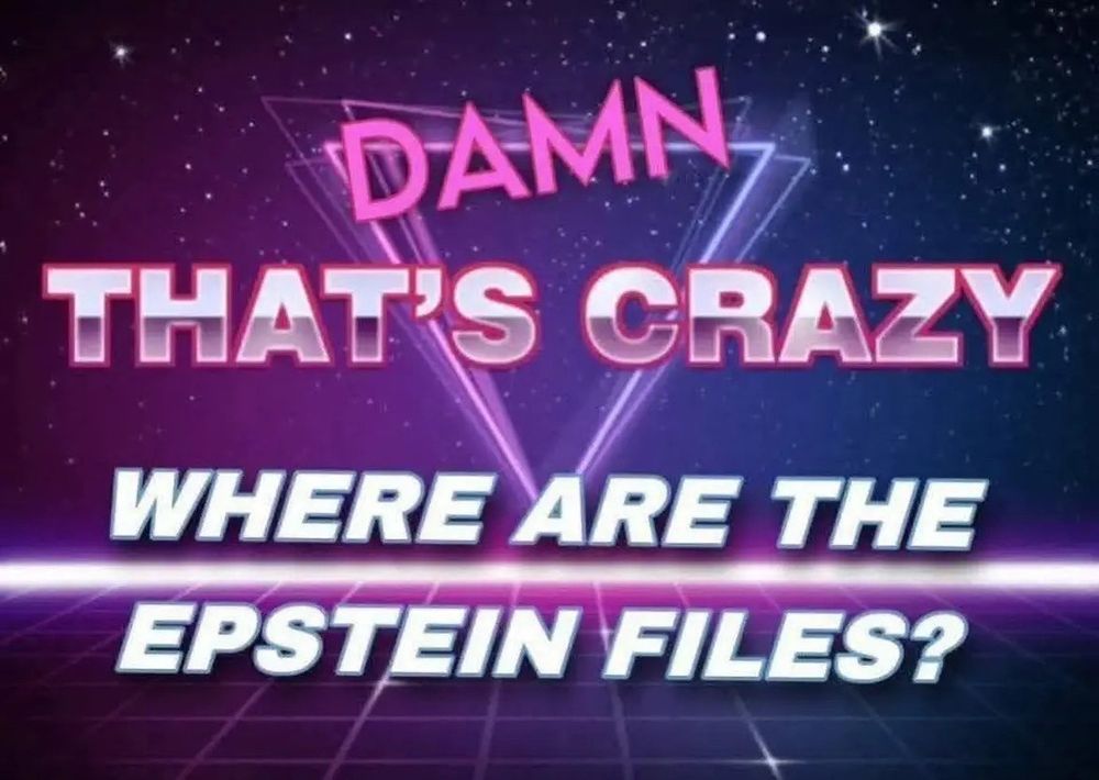 Damn that’s crazy, where are the Epstein files? With laser designs in the background.