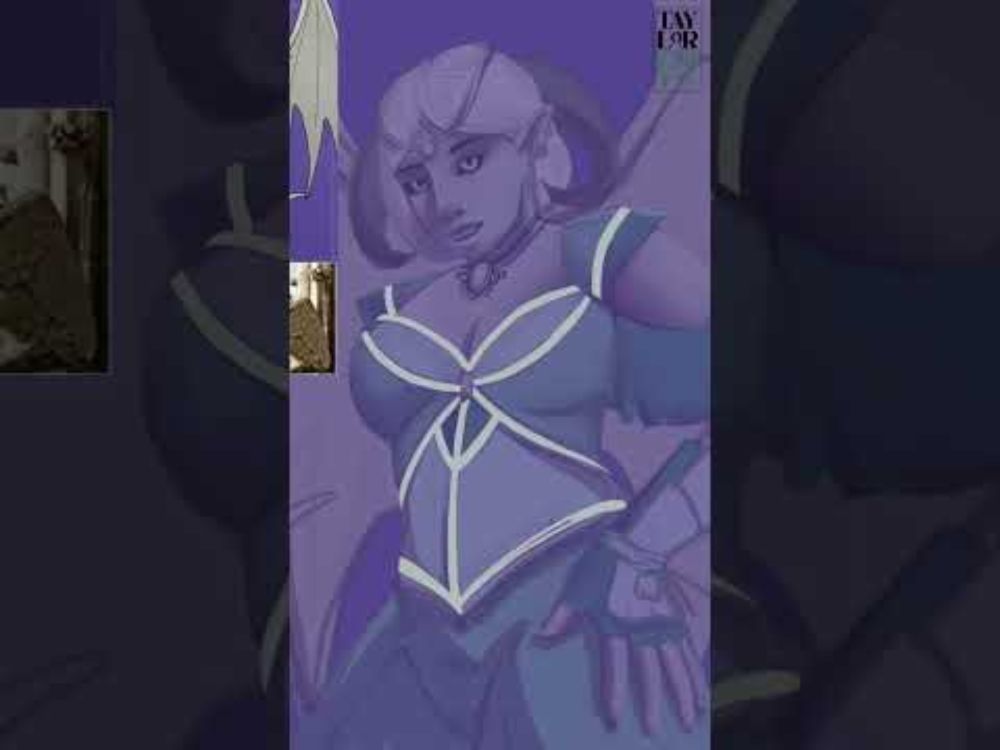 Gargoyle Princess #digitalart #speedpainting #artfight2025