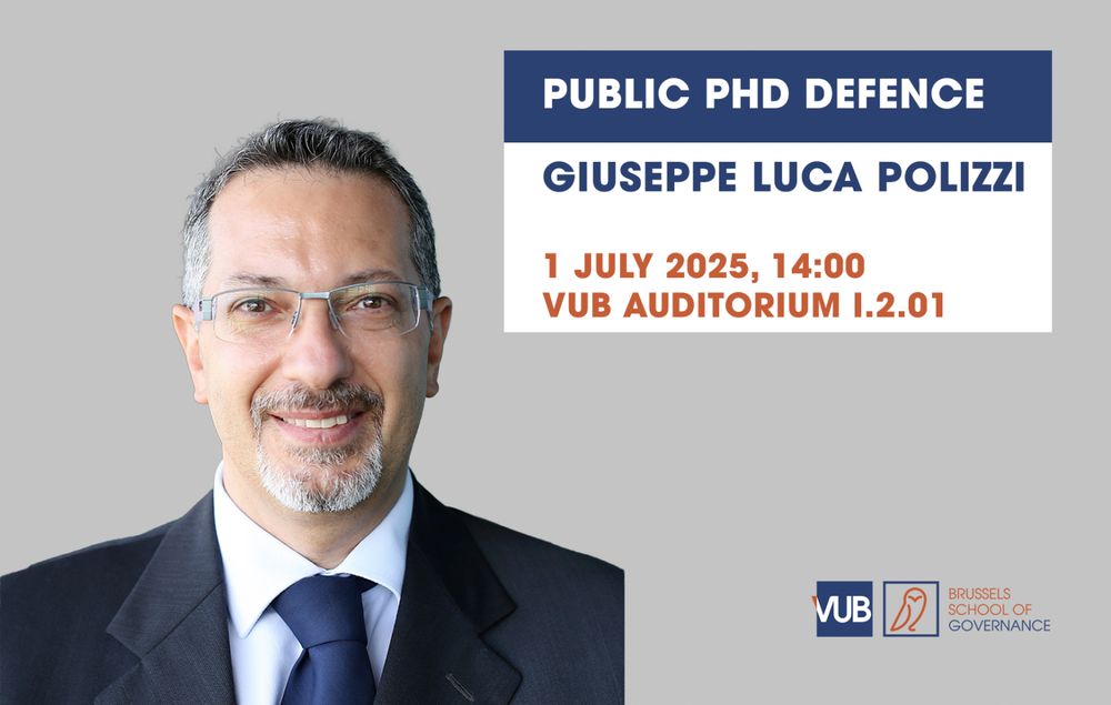 We cordially invite you to Giuseppe Luca Polizzi's public PhD defence: "Operationalising EU Science Diplomacy in The Middle East".

🗓️ 1 July at 14:00 (CET)
📍VUB Campus, Auditorium I.2.01, 1050 Brussels, and online
🔗 Register here: https://ow.ly/gl4P50Wbqmy

#BSoG #PhD #research #EUDiplomacy #MiddleEast
