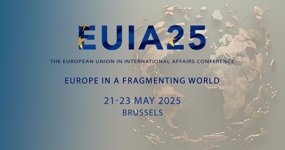 Just a few more days until the ninth edition of the European Union in International Affairs Conference!

Contribute to the discussion. Share your knowledge. Broaden your understanding.

📝 #EUIA25 Theme: "Europe in a Fragmenting World"
⏰ When? 21–23 May in Brussels
🌐 More info: https://www.euia.eu