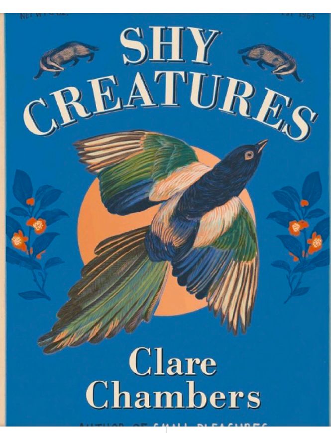 Clare Chsmbers new book cover “shy creatures”. 