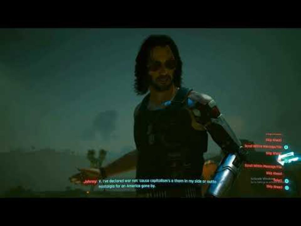 Johnny Silverhand Terrorist Rant