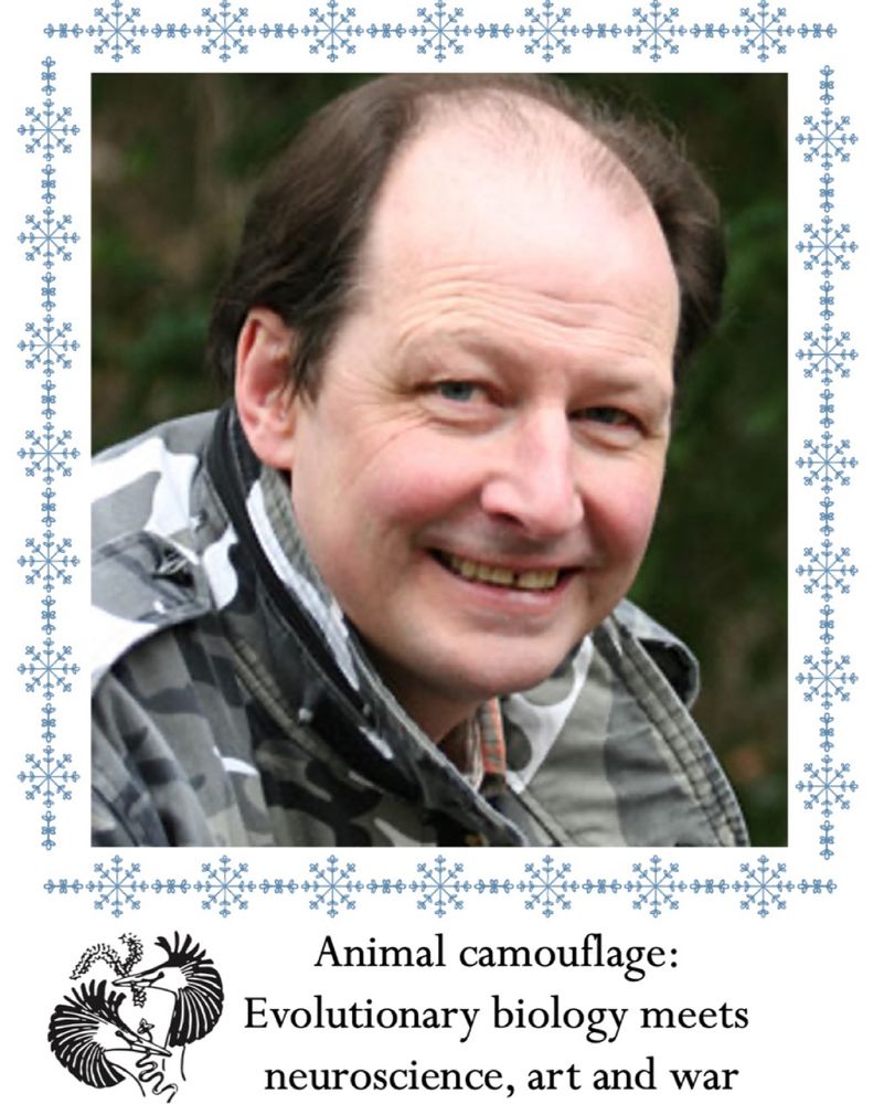 Picture of Innes Cuthill, ASAB logo. "Animal camouflage: Evolutionary biology meets neuroscience, art and war“