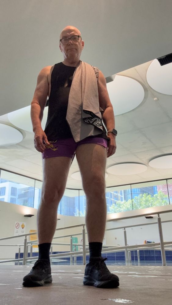 Me in Teamm8 singlet and Gymroos shorts after the gym 