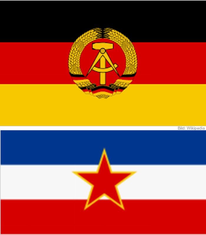 flaggen ddr und jugoslawien