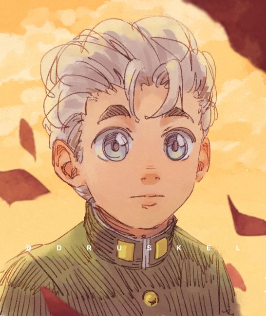 Fan art of Koichi Hirose from Jojo's Bizarre Adventure.