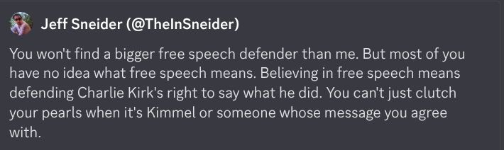 Jeff Sneider being an idiot.