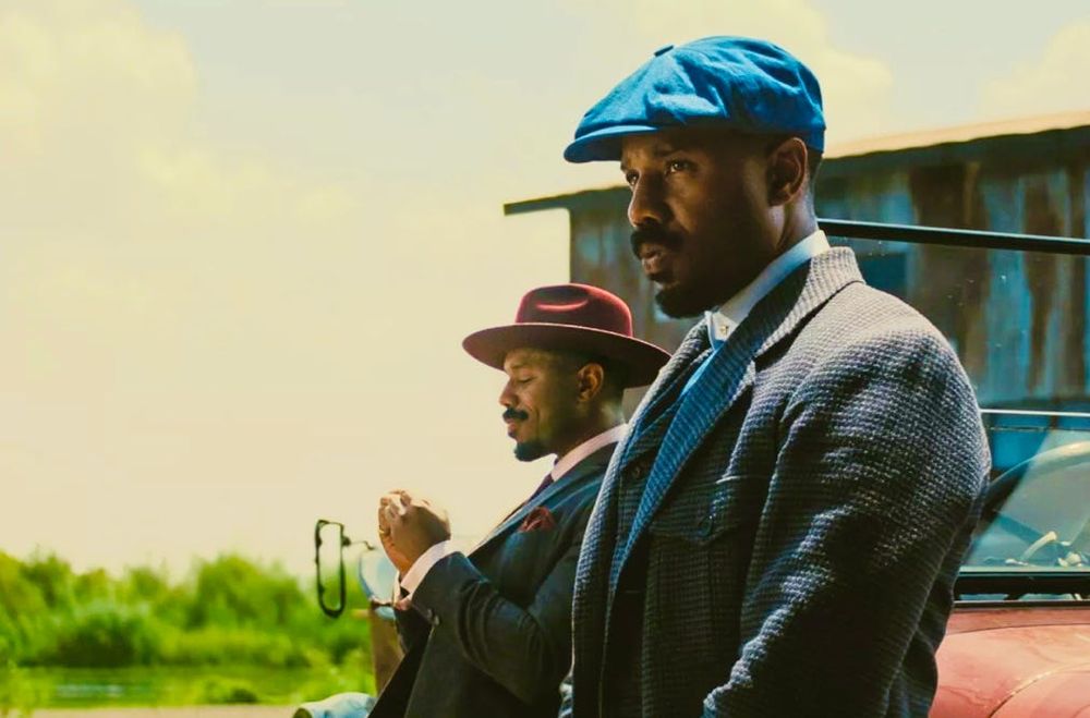 Michael B. Jordan as Smoke and Michael B. Jordan as Stack in Sinners (Dir. Ryan Coogler, 2025).
