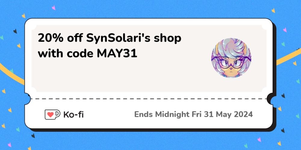 20% discount off SynSolari's Shop