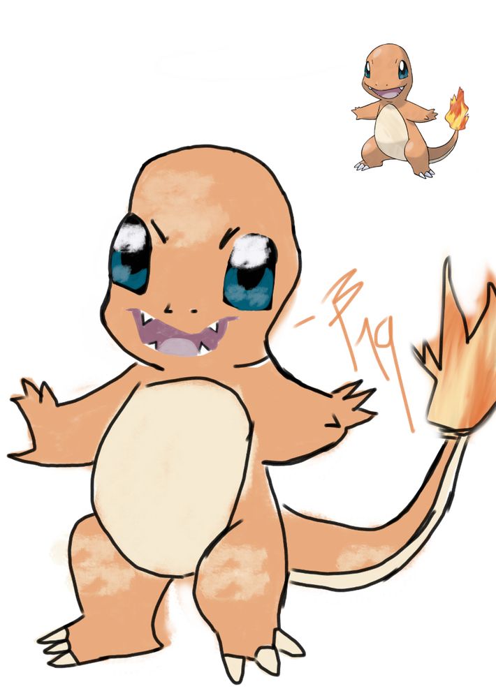 My charmander drawing XD