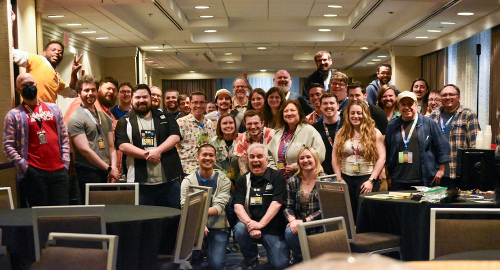 The full group of the Pro-Am Game Jam. 