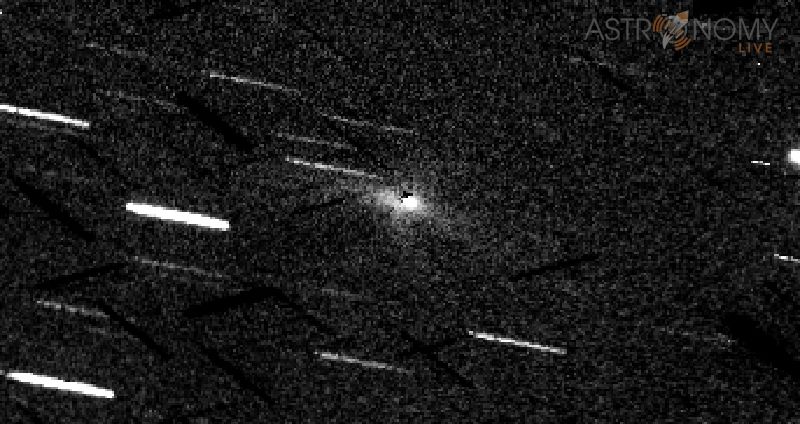 Rotational gradient processing showing jets from the comet