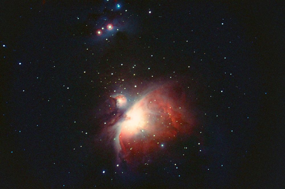 Background subtracted and contrast adjusted Orion and Running man