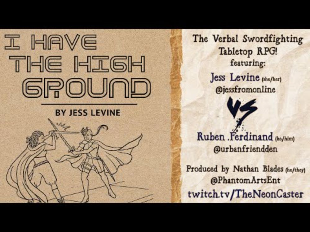 Cast the Dice: I Have the High Ground | A verbal-swashbuckling TTRPG!