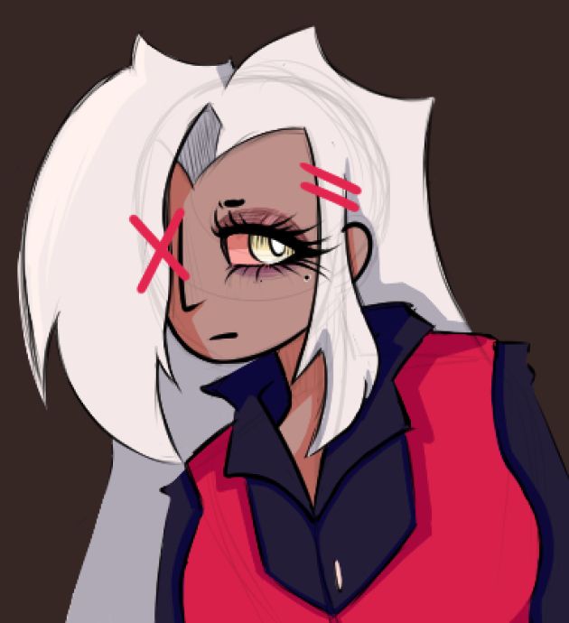 vaggie from hazbin hotel (not a big fan of the show - a lot of missed potential and writing problems but she looks alright)