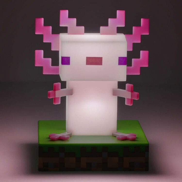Minecraft pink axolotl glow lamp