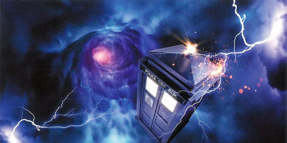 TARDIS flying thru time and space