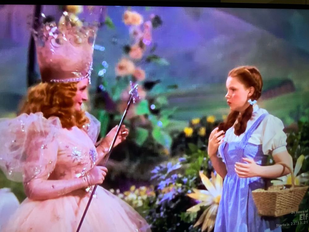 Dorothy & Glinda the Good Witch meeting for the first time 