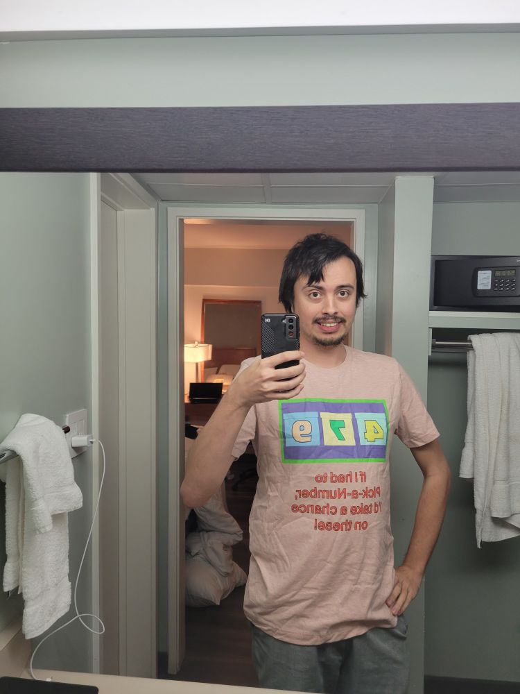 My shirt for the 5/21 show, love this Half Off shirt.