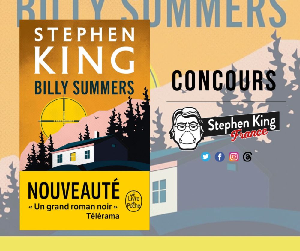 [Concours] 8 exemplaires de “Billy Summers” de Stephen King, aux éditions du Livre de Poche, à...