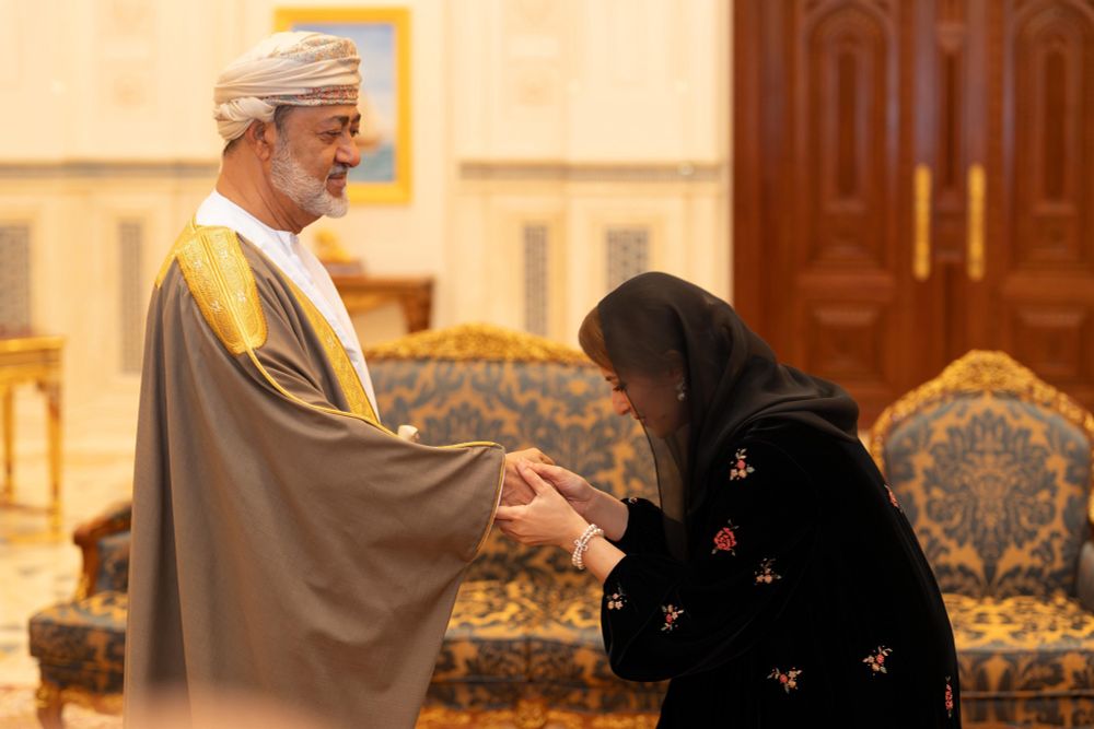 السلطان هيثم بن طارق آل سعيد و حرمه الجليلة عهد البوسعيدي 