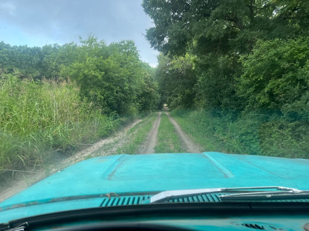 Getting to the river. 