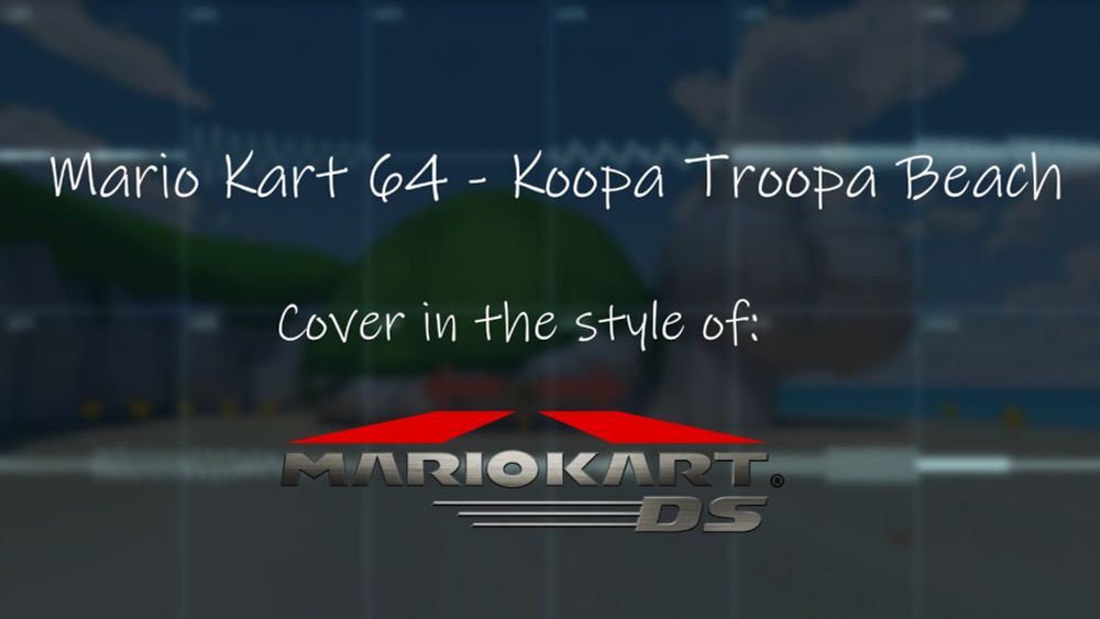 Mario Kart 64 - Koopa Troopa Beach (Mario Kart DS-Style Cover, Nintendo DS)