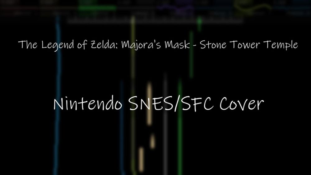 The Legend of Zelda: Majora's Mask - Stone Tower Temple (Nintendo SNES/SFC Cover)