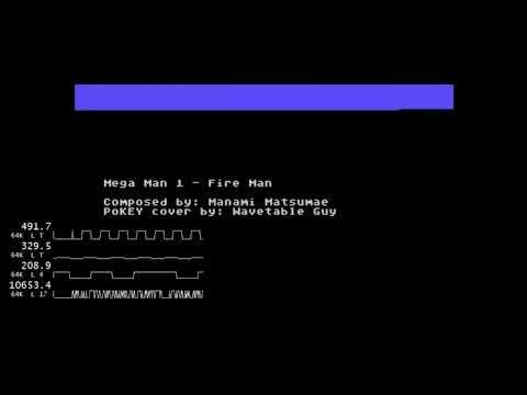 Mega Man 1 (NES) - Fire Man Stage (Atari PoKEY Cover)