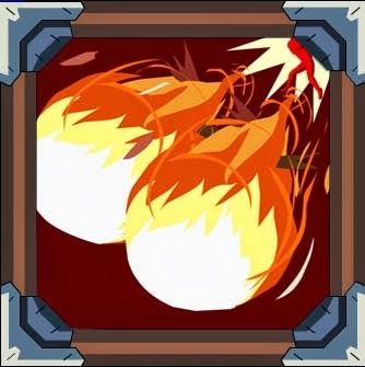 Cartoon illusteation of a double fireball