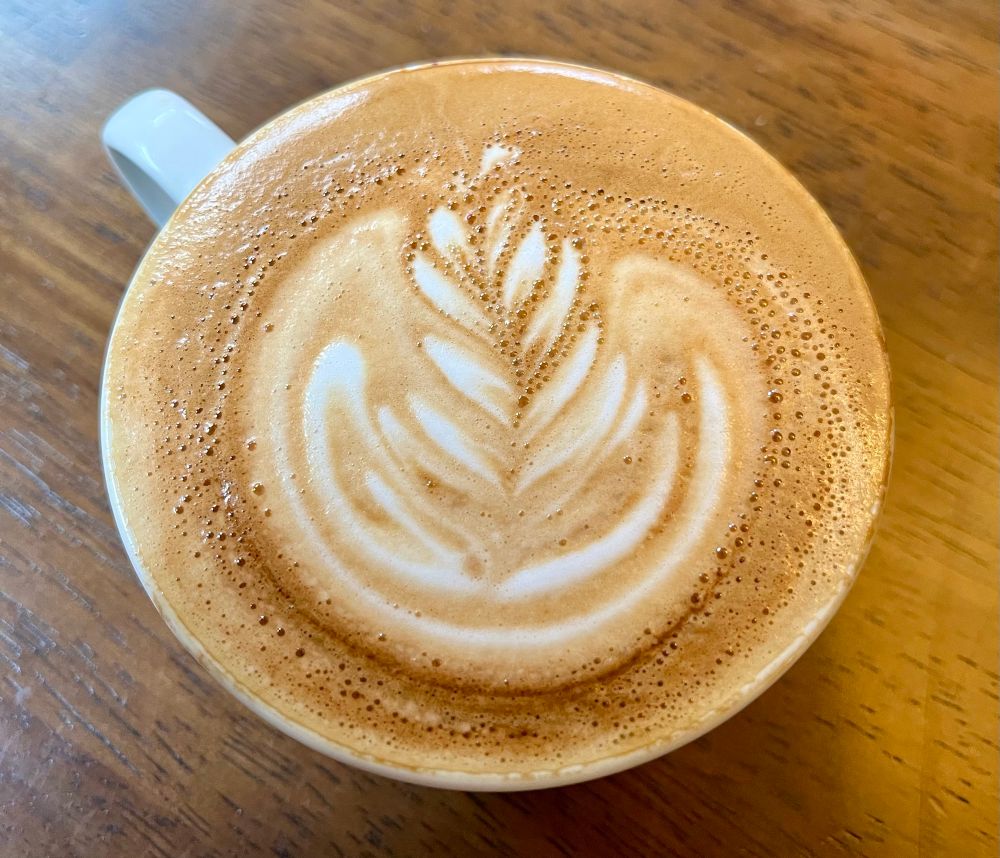Latte art rosette