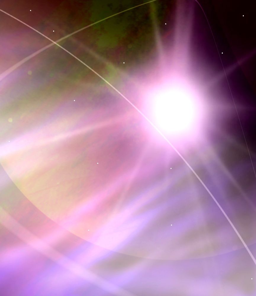 A beautiful bright star in space.
