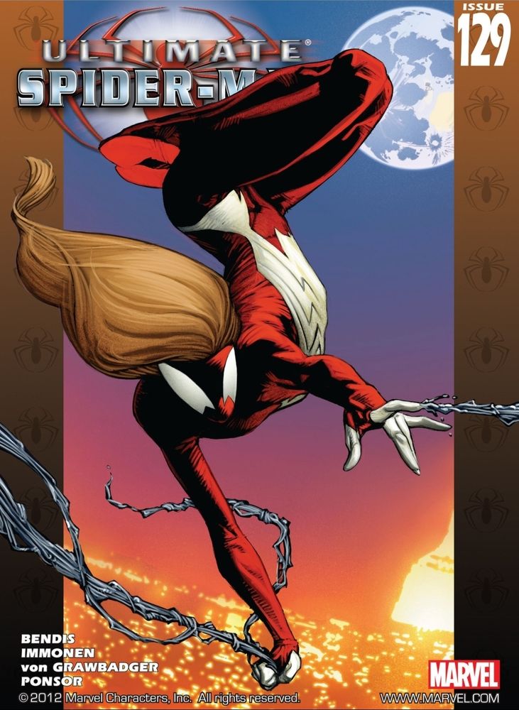 Jessica Drew, the clone with all of Peter Parker's memories and personality traits, the Ultimate Spider-Woman. She canonically likes women. Here she is on the cover of Ultimate spider-man issue 129. 