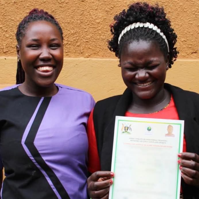 Our skill training tutor breaks the news to her student that she got an A in her DIT exam