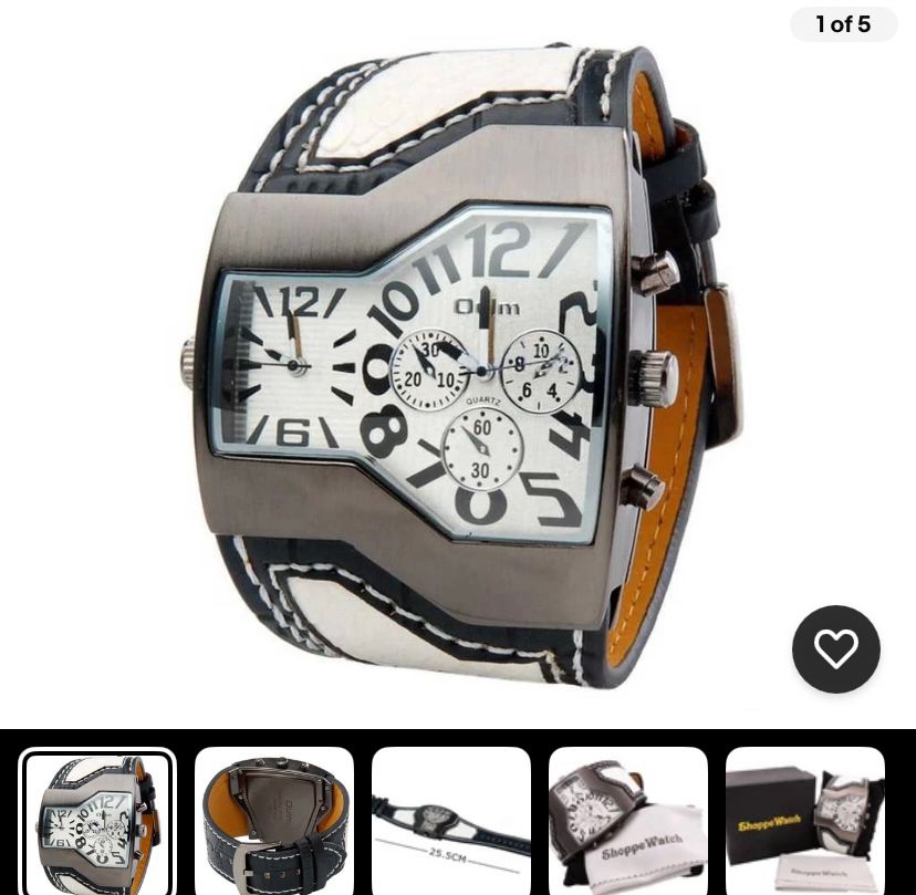 Watch with two clock faces 